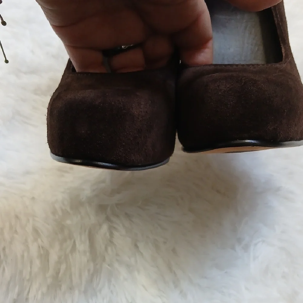 L.L. Bean Dark Brown Women's Ankle Strap‎  Heels Size 6.5 M